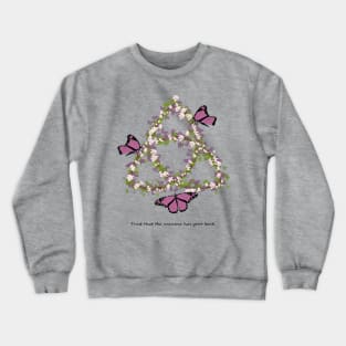 Triquetra Trinity Floral Symbol Crewneck Sweatshirt